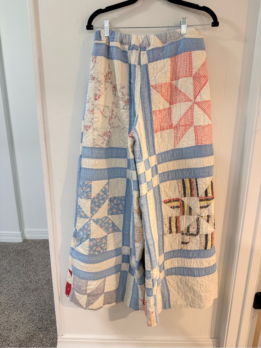 Vintage quilt Wide Leg Pants
